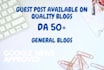 do guest posting on high da general blog