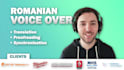 do a professional voice over in romanian