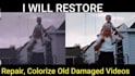 restore, fix, color grade old vhs, film, dvd video footage