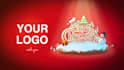 create amazing christmas video, animation card