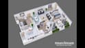 convert a 2d floor plan to 3d floor plan with fast delivery