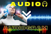 change your audio to audiogram waves