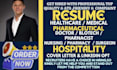 write a medical resume, hospitality, healthcare, caregiver, surgeon, pharmacy