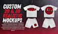 do attractive realistic streetwear clothing mockups