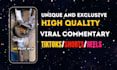 create viral commentary youtube shorts and tiktok videos