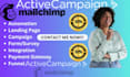 set up automation, landing page using activecampaign and mailchimp