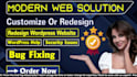 build, create, redesign or clone your wordpress website