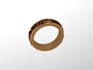 create a modern 3d cad jewelry design and render it