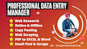 do advance data entry, web search, data collection, typing