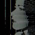 create a professional glitch portrait album cover