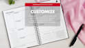 design a layout for journal, planner, workbook or calendar