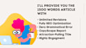 write 1500 words article with SEO optimization