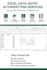 do excel data entry, formatting, sorting, data merging