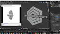 convert your 2d logo to 3d printing format stl, obj, and fbx by using blender