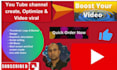create, viral and optimize youtube channel