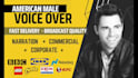 record an american male voice over or narration