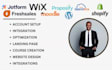 be wix va setup setup moodle talentlms shopify proposify freshsales wordpress