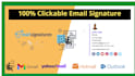 do clickable email signature and email template