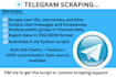 do telegram scraper bot, web scraping bot, telegram chatbot,scraping via