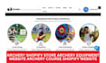 design modern archery shopify store archery website archery course website
