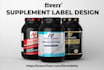 do supplement label design and product label design
