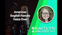 record young, youthful millennial american english female voice over