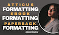 atticus formatting, ebook formatting on atticus, atticus book formatting
