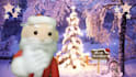create a personalized video message with the santa claus puppet