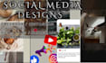 design social media posts, ads, banners and thumbnails