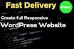 design, fix errors, build responsive your wordpress website