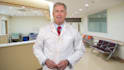 create medical spokesperson video in lab coat or scrubs