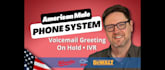 record voicemail greeting on hold message IVR male voiceover
