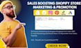 promote shopify store, sales funnel, or shopify marketing to boost shopify sales