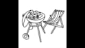 create hand drawn vector illustration for coloring book
