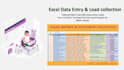 do perfect data entry, web research and excel expert