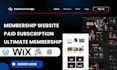 design membership website, paid subscription website on wordpress, wix