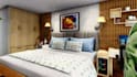 remodel or redesign the bedroom, living room interiors in 3d