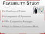 do feasibility study, business plan, financial modeling