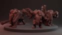 sculpt 3d miniature character, warhammer model for game, tabletop for printing