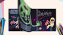 create page turn book trailer with page flip animation