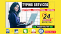 be your pro typist to do fast manual typing job