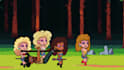 make a 30 sec music video pixel style 8 bits