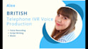 record a professional british phone system or IVR