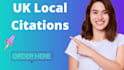 create 200 UK local citations for local business seo