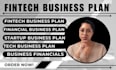 fintech business plan, fintech financial plan, business plan for fintech