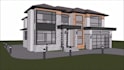 do sketchup 3d model interior and exterior