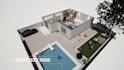 design 3d floor plan render, model in interior architecture