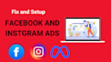 set up and manage high converting facebook and instagram ads