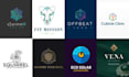 design modern minimalist geometric polygonal patterned logo
