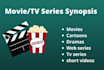 write original movies or series synopsis